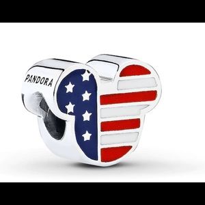 Pandora usa flag, ale 925 silver
